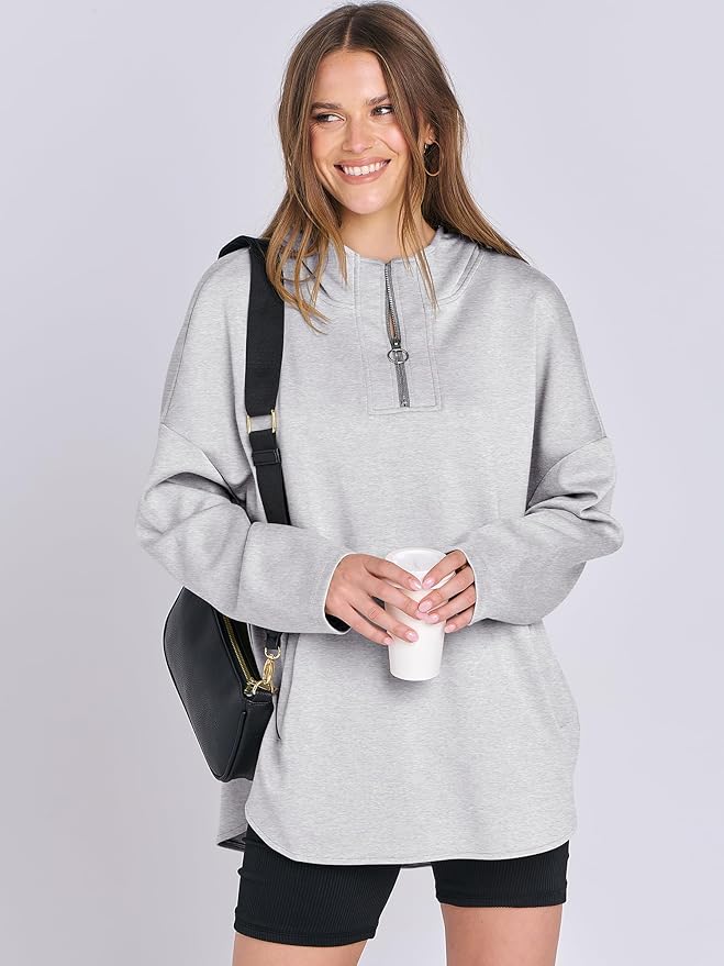 Viral Women's Half Zip Hoodie