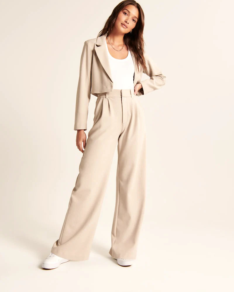 Daisy Wide-Leg Tailored Pants