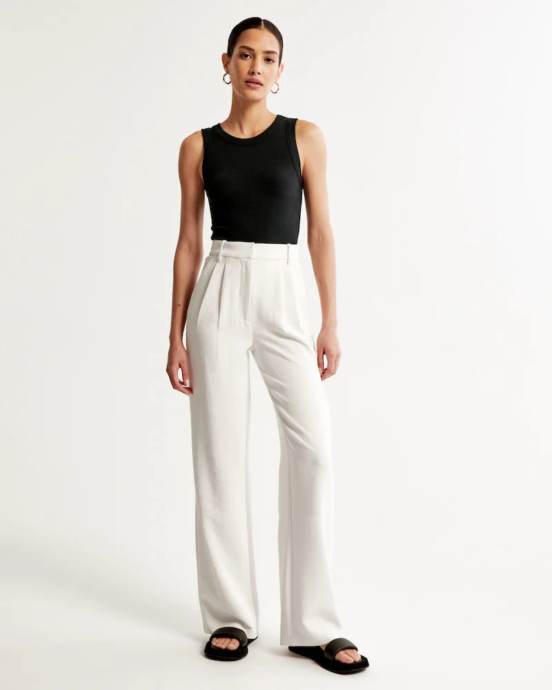 Daisy Wide-Leg Tailored Pants