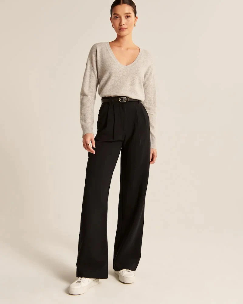 Daisy Wide-Leg Tailored Pants